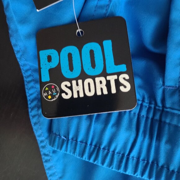 Maui & Sons Men's Texas Chill Vibes Pool Shorts Cobalt Size 2XL - Picture 8 of 13
